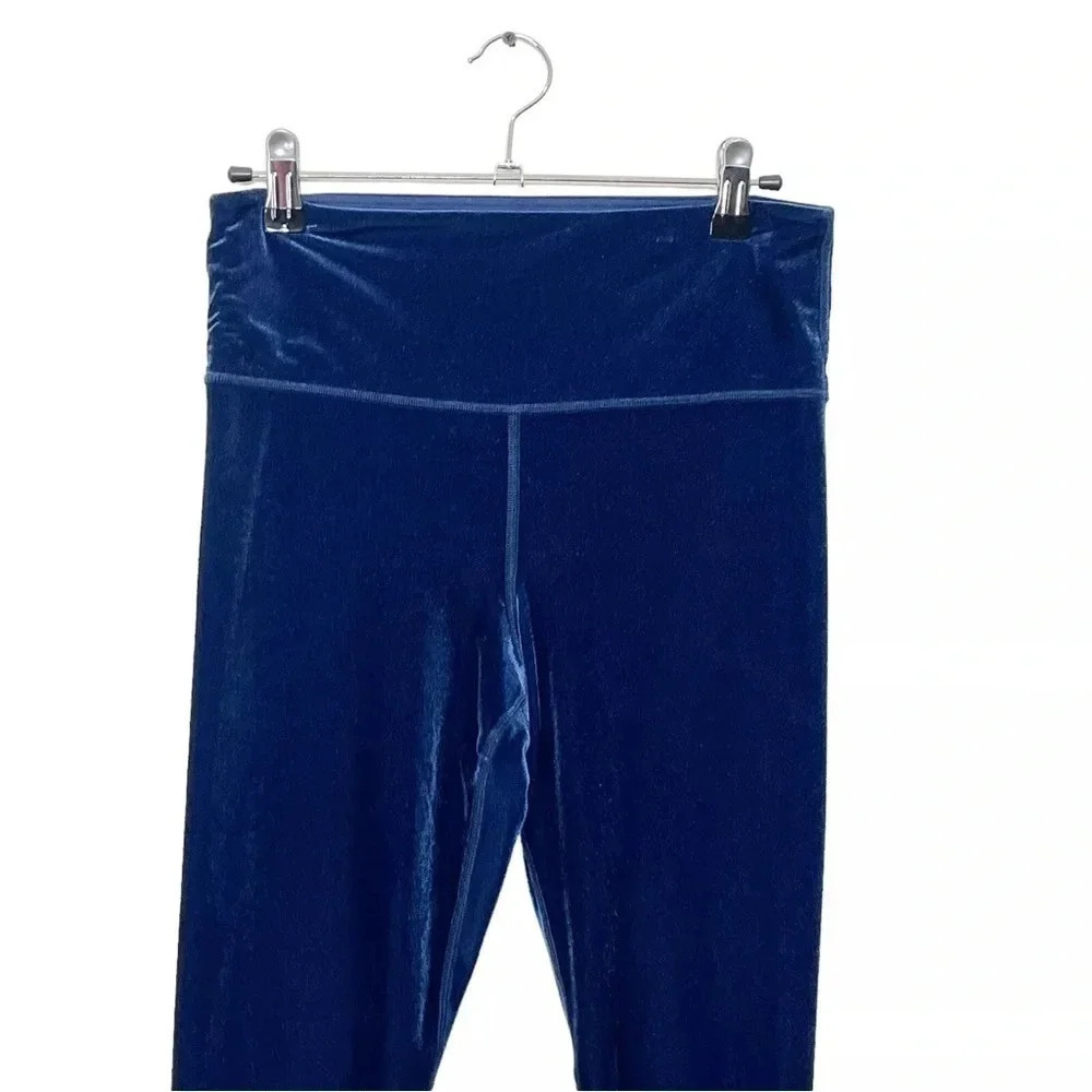 ATHLETA ELATION VELVET TIGHT BLUE SCARO SIZE XS - Picture 2 of 9